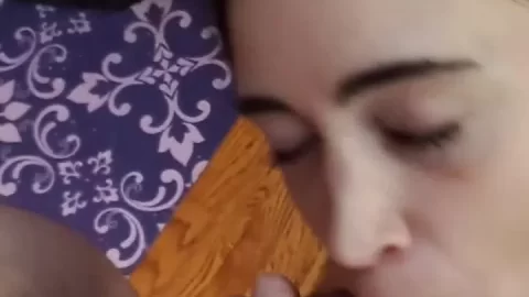 POV Oral Sex and Deep Throat with Slim Braided Caucasian Female