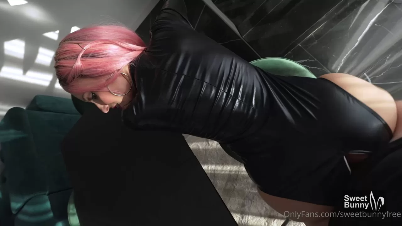 0990 Sweet Bunny Gets Fucked In a Latex Suit