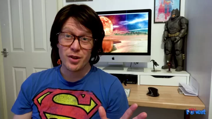 Blonde with glasses rides guy on couch then gets fucked doggy style