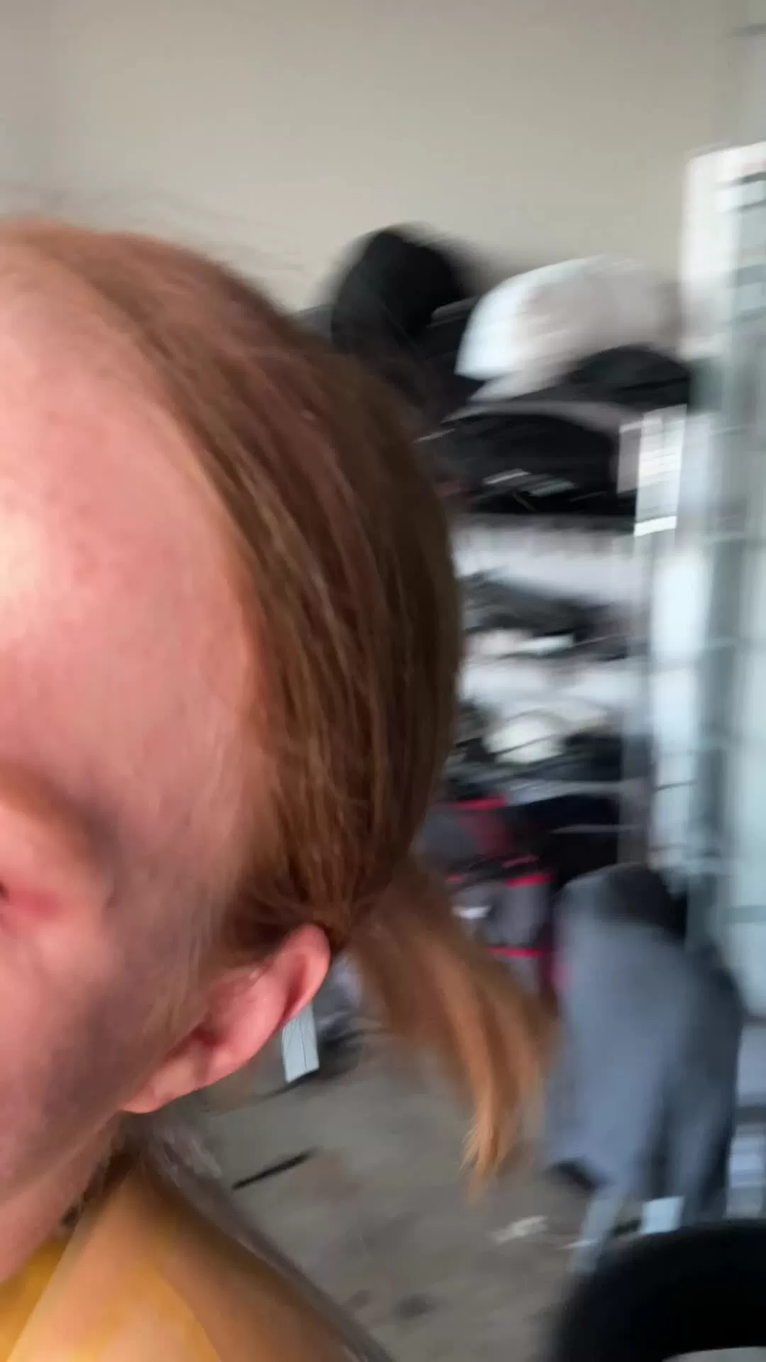 Brunette Slim White Girl Strap-On Play in Studio