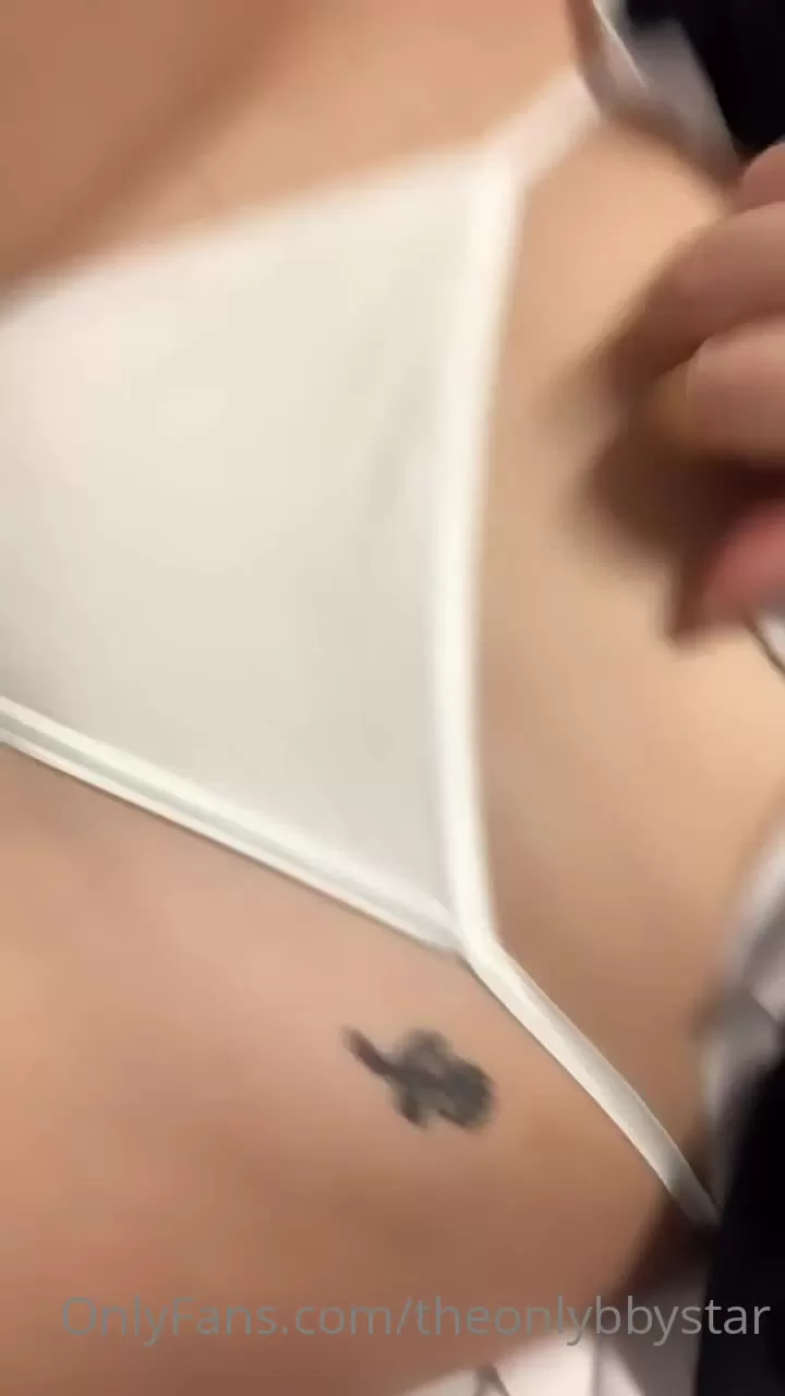 Blonde Teen in Bedroom Poses With Tattoo Exposed