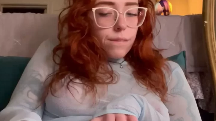 Cute Redhead Fucking Herself Thiccameron POV