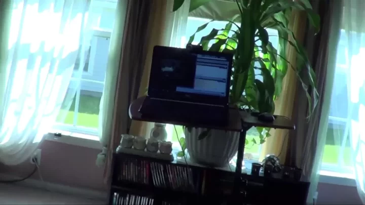 Thick brunette MILF jerking off on couch then gets blowjob