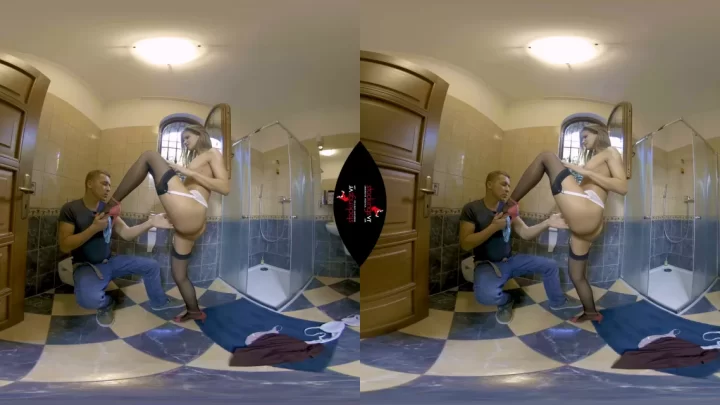 Toilet Lap Dance – Blowjob and Doggy Style in the Bathroom