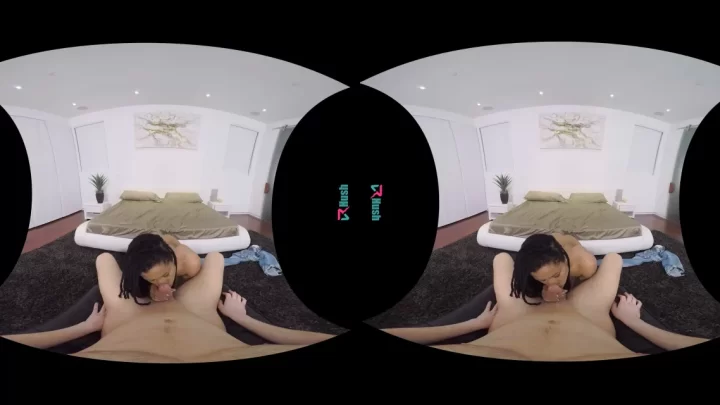 Two Asian girls, one with long black hair and big tits, swap positions