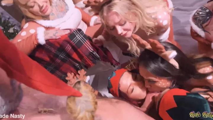 Nade Nasty – The Naughty List: Santa Fucks Christmas Sluts