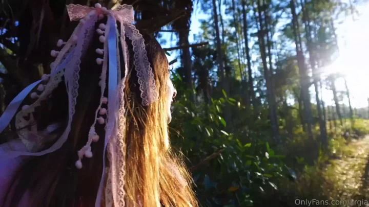 Gina Lune Outdoor Forest Doggy Style Sextape