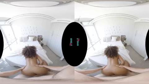 Two slim brunettes go at it in 69 then guy joins for riding and close-