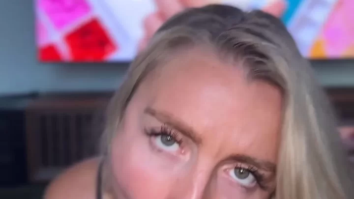 Blonde Adobo Hot POV Blowjob With Huge Facial Cumshot