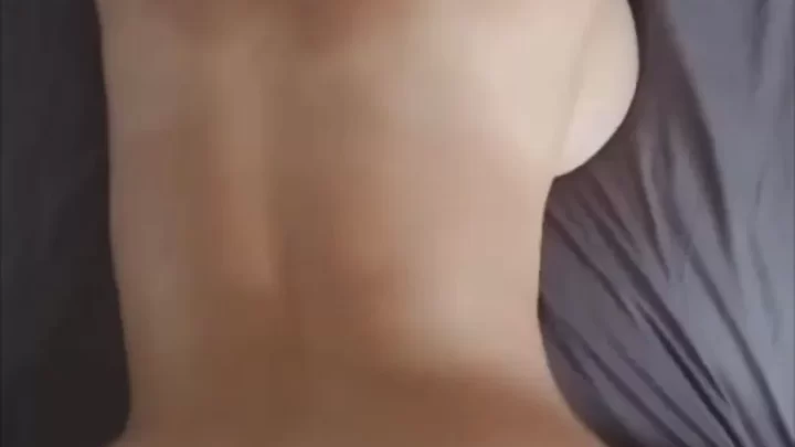 Brunette milf takes it from behind while getting head on bed