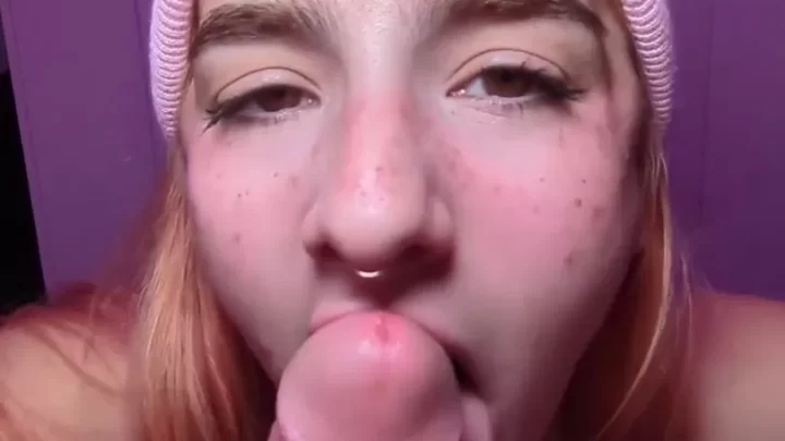 Dani Sky Takes The Cock All In Her Mouth