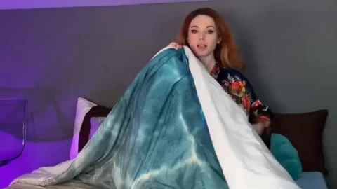Amouranth Nude – Big Tits Blowjob & Masturbation in Shower