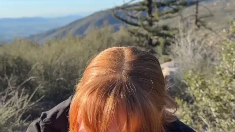 Meltymochi: Outdoor BJ and Reverse Cowgirl Creampie