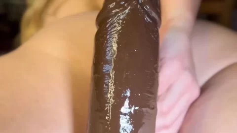 Emma Claire Midwestemma Riding BBC Dildo On The Floor