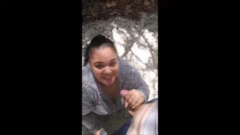 Nirvana Lust: Risky Public Sucking & Facial For BBW With Big Boobs
