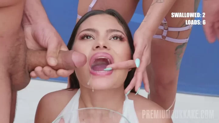 Sofia Mayers Bukkake Cam Fantazy: Hot Brunette Fucked Hard