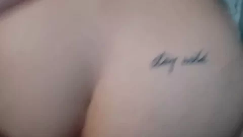 Teen girl plays with her butt