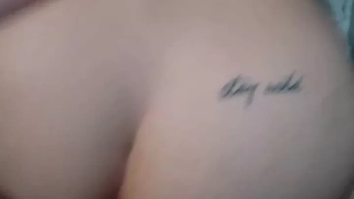 Teen girl plays with her butt