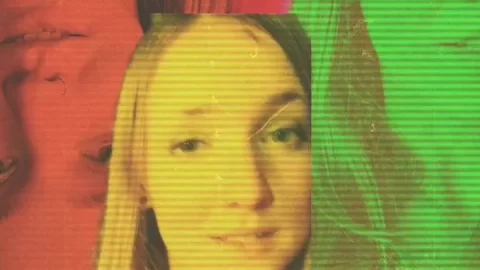 Blonde teen solo close-up