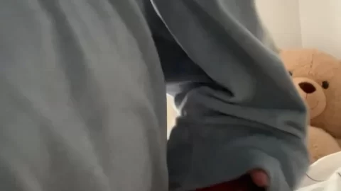 curvy white girl in teddy and robe gets naked