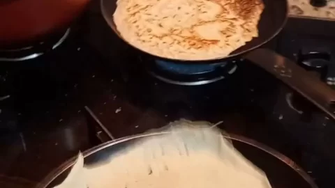 Slim white girl cooks then fucks