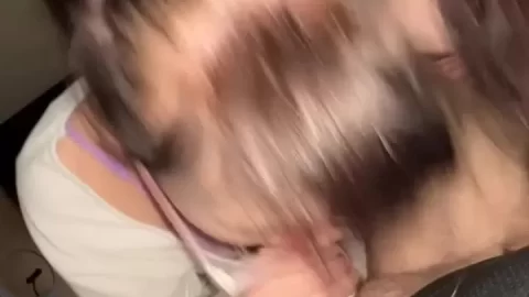 Asian girl gives blowjob, gets fucked