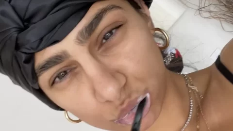 Latina Girl Gets Ready, Then Plays with Herself