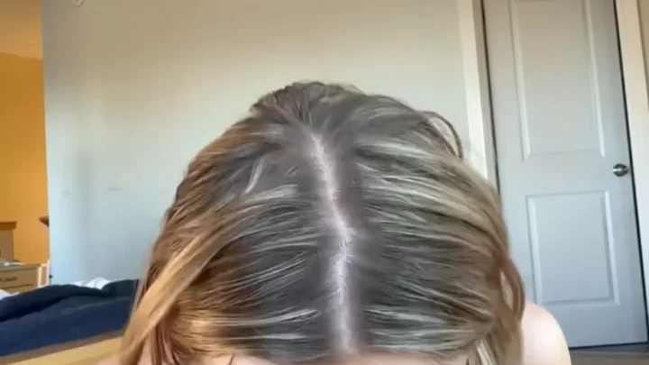 Blonde girl gets fucked by muscular guy, then does another girl