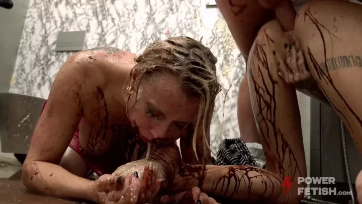 Blonde Woman Gets Fucked in Bathroom