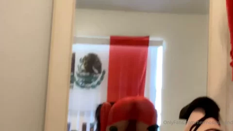 Latina with curvy ass and tattooed neck gets fucked doggy style