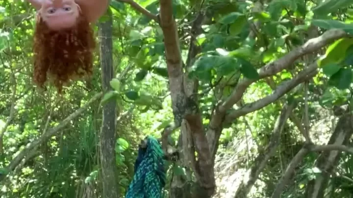 Redheaded Girl Fucks in Forest