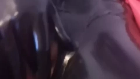 0 in full rubber wearing my black catsuit corset and mask part fantazy
