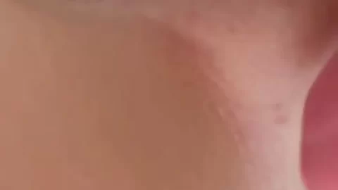 Redhead girl plays with herself on bed