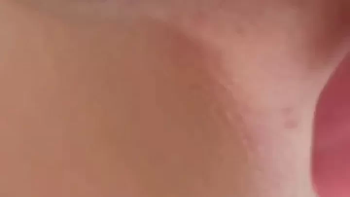 Redhead girl plays with herself on bed