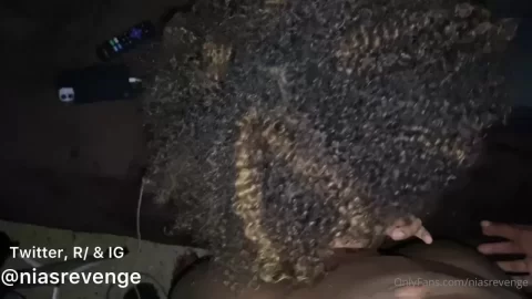 Petite Black Girl Plays with Dildo
