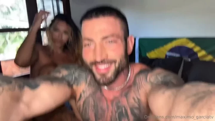 Maximo Garcia and Thicc Babe Romance on Balcony