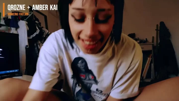 primeiro teste de footjob ft amber kai qrozne