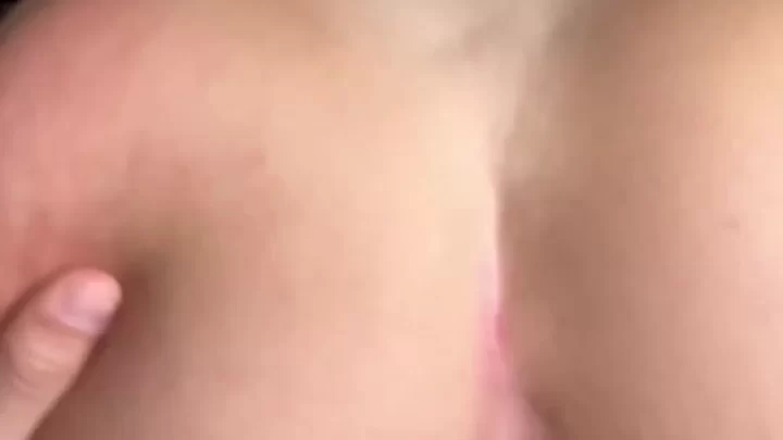 Blonde girl fucks white guy doggy style