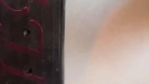 Tattooed Girl in Black Lingerie Gets Up Close
