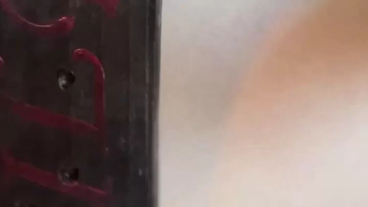 Tattooed Girl in Black Lingerie Gets Up Close