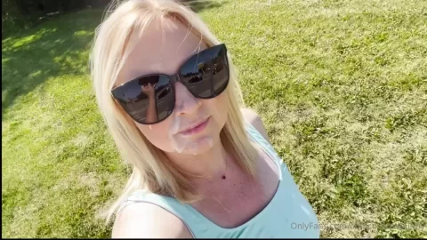 cumcoveredbunny – neighborhood walk