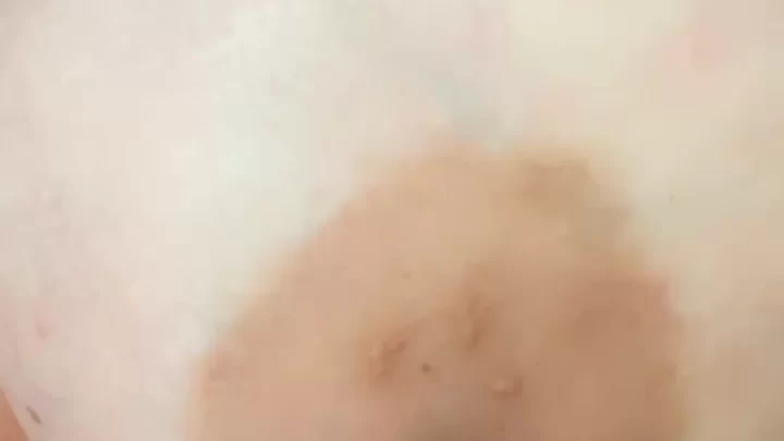 Curvy Black Girl with Tattoos Talks to Camera