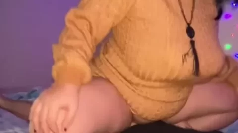 Black Haired White Girl on Top Giving Blowjob