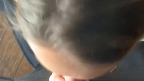 Blonde Girl Gives Oral Sex to Slim Guy
