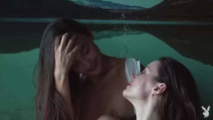 Slim Blonde & Brunette Girls Outdoor Fun