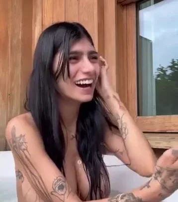 Mia Khalifa Taking a Bath