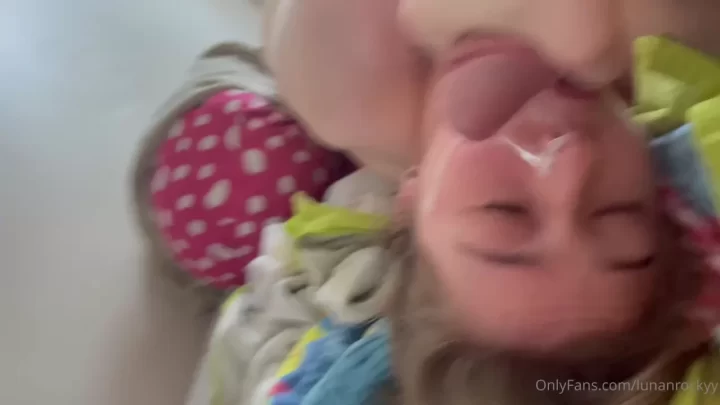 000 Look how happy my little cum slut is with my fresh cum all o