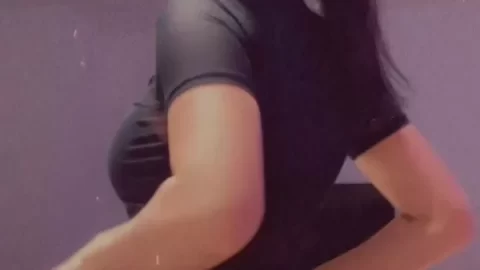 Asian Girl Exposes Breasts in Bathroom