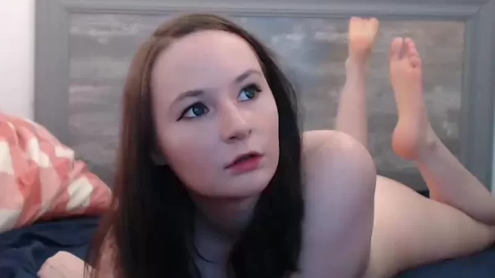 Brunette girl on girl action with a dude