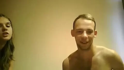 Brunette guy fucks white girl doggy style